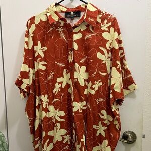 Lexbreezy Women's Oversized Floral Shirt